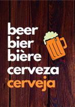 Placas Decorativas Retro Para Área Gourmet Bebidas Cerveja Àrea de Churrasco