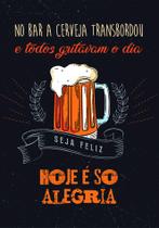 Placas Decorativas Retro Para Área Gourmet Bebidas Cerveja Àrea de Churrasco