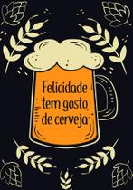 Placas Decorativas Retro Para Área Gourmet Bebidas Cerveja Churrasco 13X19cm