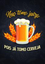 Placas Decorativas Retro Para Área Gourmet Bebidas Cerveja Churrasco 13X19cm