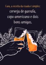 Placas Decorativas Retro Para Área Gourmet Bebidas Cerveja Churrasco 13X19cm