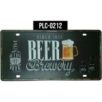 Placas Decorativas Retrô Vintage Para Bares Salas De Bebidas Cervejas Cidades - Beer Brewery