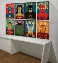 Placas decorativas super heróis Marvel e DC em MDF Resistente om a Espessura de 6 MM