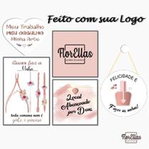 Placas Decorativo Profissão Manicure em MDF Placas Decorativo Profissão Manicure em MDF