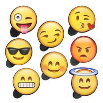 Placas Divertidas Emojis Zap Zap 1 - c/ 8 unid. Placas Divertidas Emojis Zap Zap 1 - c/ 8 unid.