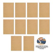 Placas em Mdf 29x20cm Formato Retangular para Artesanato (10 Unidades) Digoarts