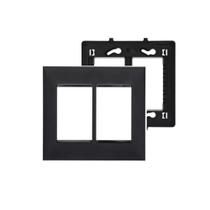 Placas Espelhos 4x4 6 Módulos Pretas Onix Legrand Pial Plus+ 618516PO