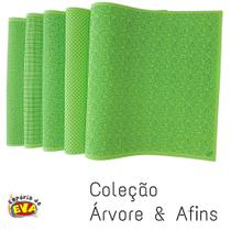 Placas Eva 5 Estampas Verdes 40 x 60 cm