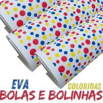 Placas Eva Bolas e Bolinhas 5 folhas