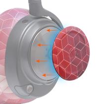 Placas laterais de banheiro Hex Red para fones de ouvido Arctis Nova