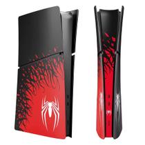 Placas laterais spiderman preta ps5 playstation 5 slim digital faceplate tampas aba carcaça