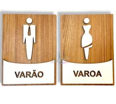 Placas para banheiro wc igreja em mdf 6mm varão e varoa Placas para banheiro wc igreja em mdf 6mm varão e varoa