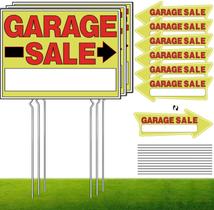 Placas para Venda de Garagem SCNWQ, kit com 9 peças, estacas metálicas impermeáveis Placas para Venda de Garagem SCNWQ, kit com 9 peças, estacas metálicas impermeáveis