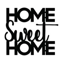 Placas Quadros Decorativos Home Sweet Home 3d Em Mdf 3mm Cor Preto
