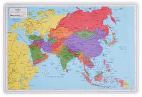 Placemat Painless Learning Asia Map 30x45cm laminado