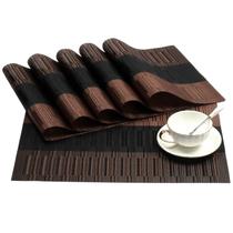 Placemat SHACOS Ombre Coffee Black, pacote com 6 unidades, PVC 30x44 cm Placemat SHACOS Ombre Coffee Black, pacote com 6 unidades, PVC 30x44 cm