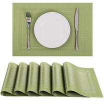 Placemat SHACOS: tecido de PVC resistente ao calor, 45x30cm, conjunto 6