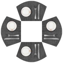 Placemat SHACOS Wedge Vinyl, antiderrapante, resistente ao calor, 30x45 cm, conjunto 4