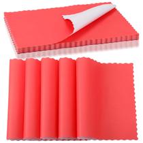 Placemat Uiifan 200 peças de papel descartável 25x36 cm vermelho