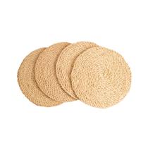 Placemats KAZI Boho, tecido redondo de 33 cm, resistente ao calor, conjunto 4 Placemats KAZI Boho, tecido redondo de 33 cm, resistente ao calor, conjunto 4