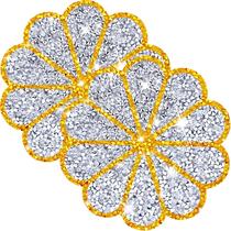 Placemats MXCVER, laváveis, impermeáveis, Diamond Circle, 2 peças