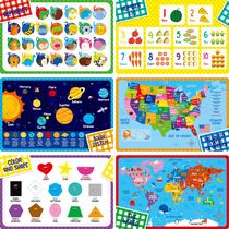 Placemats SpriteGru, pacote com 6 para crianças, antiderrapantes, laváveis e reutilizáveis