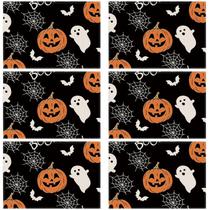 Placemats XCHI Boo Spooky Ghost Pumpkin Halloween, conjunto de 6