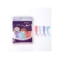 Plackers Fio Dental Infantil Cabo Haste De Animais - 40 Peças