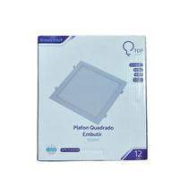 PLAFLON EMBUTIR 12W QUADRADO 17X17 6500K - Top Light