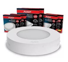 Plafon 18w sobrepor 20cm 3000k redondo avant