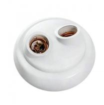 Plafon 2 Lampadas Branco E-27 - Opl