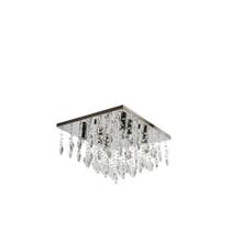 Plafon 30x30 Cristais Transparente 1046 (6 Lamp G9)