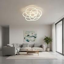 Plafon 5 Arcos De Led Branco Fosco - Ol Iluminação - Sirius