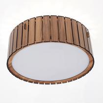 Plafon 50 cm aletado redondo rustico madeira Plafon 50 cm aletado redondo rustico madeira
