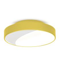 Plafon 7651 Amarelo-25X7 Cm-2L-Soq E27 Max 25W-Bivolt