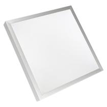 Plafon Alpha Branco Escovado 38cm Led 30W 3 em 1 Bivolt