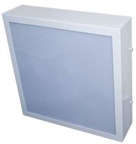 Plafon Aluminio Quadrado 30x30 P/ 3 lampadas lente leitosa Plafon Aluminio Quadrado 30x30 P/ 3 lampadas lente leitosa