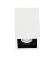 Plafon ar111 simples quadrado recuado boxit branco 16,5x16,5x13cm