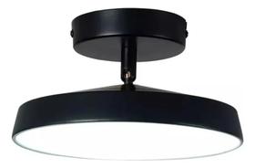 Plafon / Arandela Multi Temp De Cor (d)23cm (a)11cm Hevvy 127/220v Preto