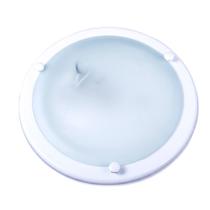 Plafon aro italia vidro fosco 24cm 1 lamp. e-27 max 60w branco