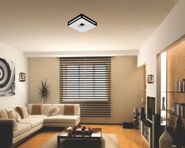Plafon Asturias 2 Lâmpadas Preto 26x26 Tualux