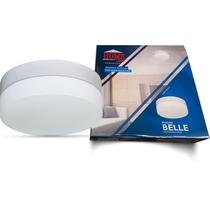 Plafon Belle Redondo 29cm Vidro Leitoso 3 Lamp. E-27 Max 60w Base Branco