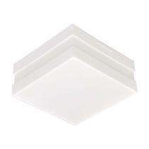 Plafon Bilbao Branco 1 Lâmpada 18x18cm Tualux