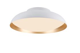 Plafon bowl branco / dourado 1xled 18w Plafon bowl branco / dourado 1xled 18w