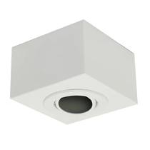 Plafon Box Branco Quadrado 12cm Para 1 Lâmpada Dicróica Bonin