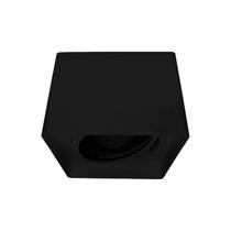 Plafon box qd rec dir ar111 preto 12x12x15cm