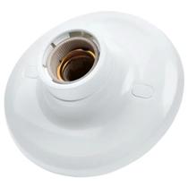 Plafon Branco 113 Com Soquete E-27 De Porcelana Redondo Plafon Branco 113 Com Soquete E-27 De Porcelana Redondo