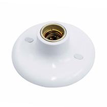 Plafon Branco com Soquete de Porcelana - 02080009-01 - TASCHIBRA