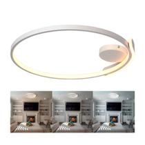 Plafon BRANCO LED Slim Sobrepor com 3 Tonalidades de Luz