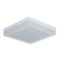 Plafon Catar Sobrepor 16W Branco 26x26 Tualux